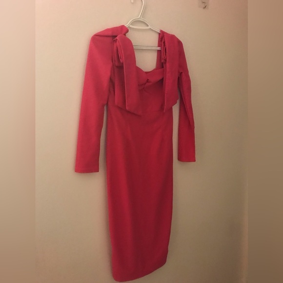 SHEIN Dresses & Skirts - *3 for 25 Bundle and Save.SHEIN Bold Red Long Sleeve Dress